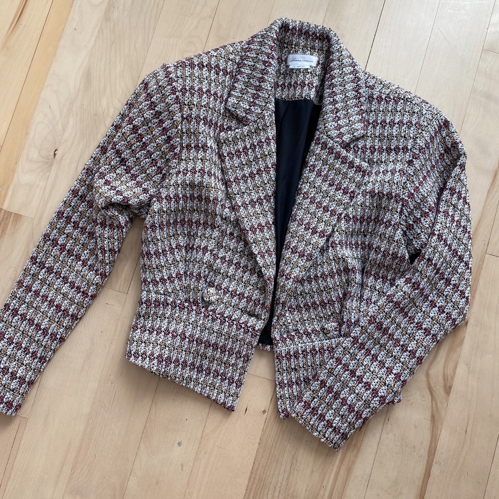 Lovers + Friends Tweed Blazer Jacket XS